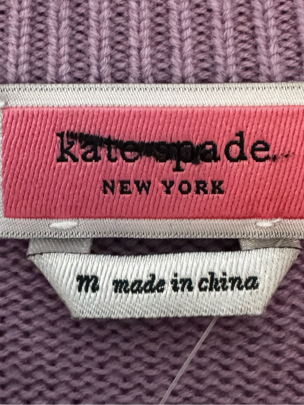 Kate Spade Wool Metallic Panther Graphic Sweater Purple Size M NWOT - Picture 12 of 12